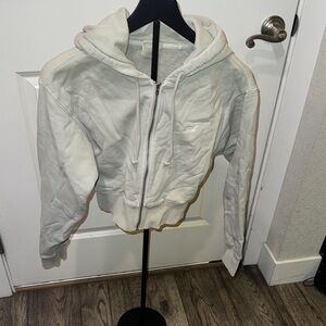 Kith Women's Cream Zip-Up Hoodie